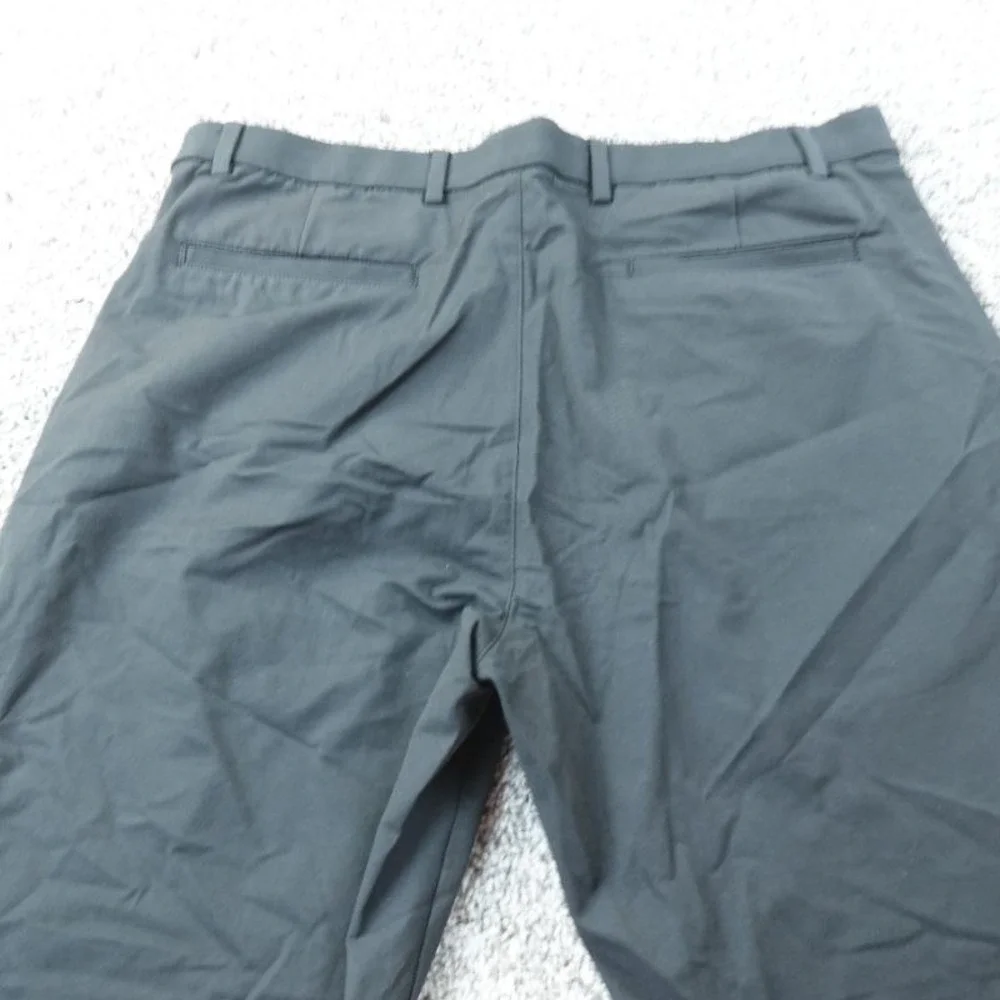 Ralph Lauren Pants Mens 36X32 Black Chino Trouser Flat Front Stretch Performance